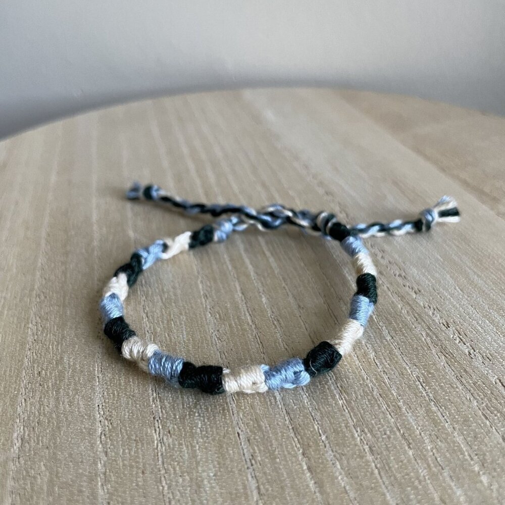 Sera Bracelet, anklet, trendy, comfortable, tie, embroidery thread, woven, gift,